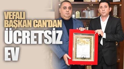 Vefalı Başkan Can'dan Ücretsiz Ev