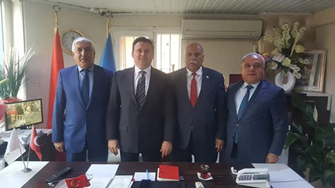 Mahmut Şahin, Kaplan Kiltaş ve Cumali Taş, Nevzat Çetin’i Ziyaret Etti