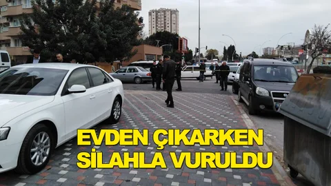 Evinden Çıkan Adama Silahlı Saldırı