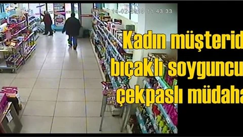Mersin'de Bıçaklı Soygun Girişimine Çekpaslı Müdehale