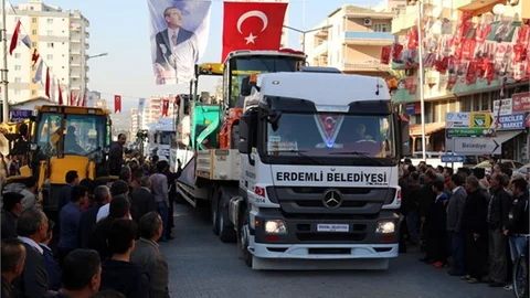 Erdemli'de Aksamayan Hizmet ve Dev Filo