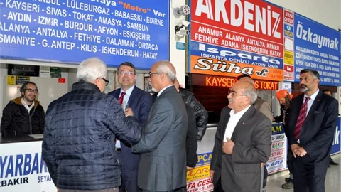 CHP Silifke Adayı Dr. Mustafa Turgut, Otogar Esnafından Destek İstedi