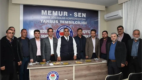 Memur Sen Tarsus Şubesi, Tarsus Belediye Başkanı Şevket Can'ı Ağırladı