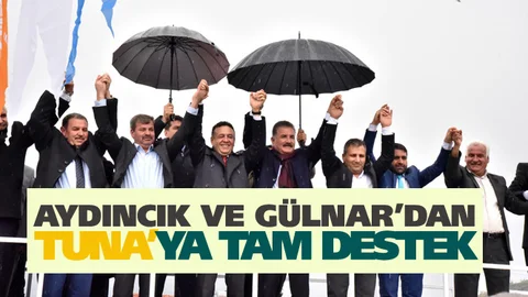 Başkan Tuna’ya, Aydıncık ve Gülnar’dan Tam Destek