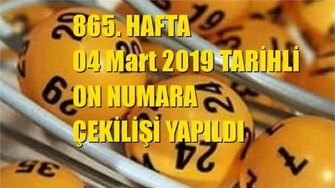 On Numara Sonuçları 04 Mart 2019, Çıkan Sayılar