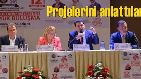Mersin Büyükşehir Belediye Başkanları Ayfer Yılmaz, Vahap Seçer ve Hamit Tuna Projelerini Anlattı