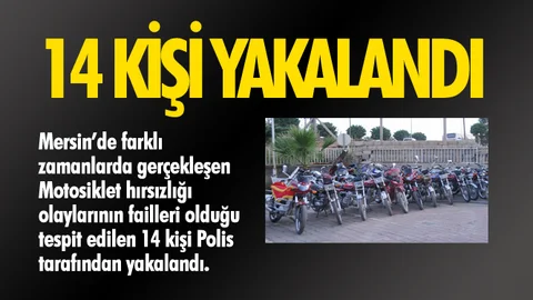Mersin’de Motosiklet Hırsızları Yakalandı