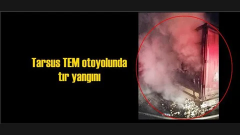 Bisküvi Yüklü TIR Alev Aldı