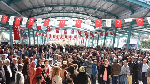 Tarsus Belediyesi Tarafından Yapımı Tamamlanan, Anıt Mahallesi Kapalı Semt Pazarı Törenle Hizmete Açıldı