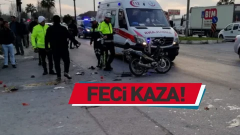 Motosikletle Ticari Araç Çarpıştı Feci Kaza