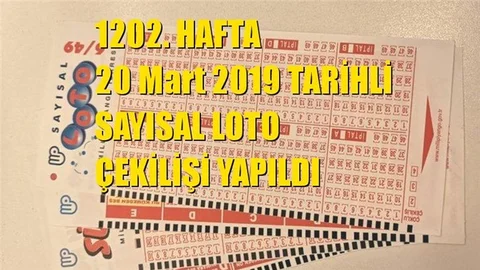 Sayısal Loto Sonuçları 20 Mart 2019 Tarihli Çıkan Sayılar: 01 - 05 - 22 - 26 - 40 - 49