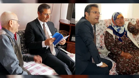 Akdeniz Belediye Başkanı Pamuk, Yaşlı Vatandaşları Evlerinde Ziyaret Etti