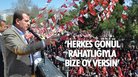 Vahap Seçer, "Herkes Gönül Rahatlığıyla Bize Oy Versin"