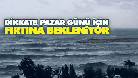 Akdeniz'e Fırtına Uyarısı, Fırtına Bekleniyor!