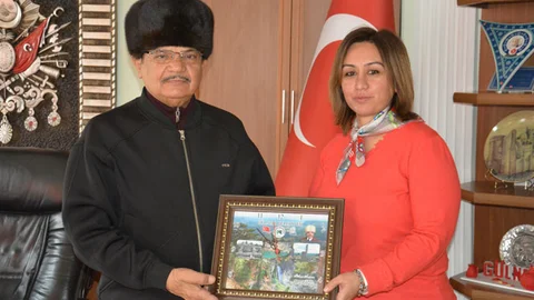 Çataklı Planlama Yöneticisinden, Gülnar Belediye Başkanı Ahmet Günel’e Veda Ziyareti