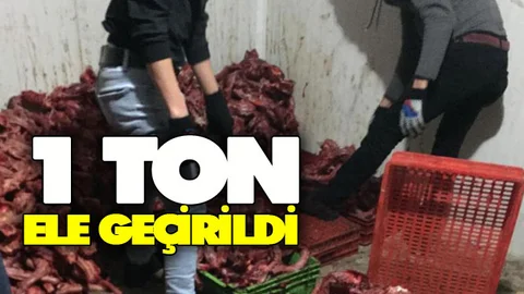 1 Ton Kaçak Kesilmiş Tavuk Ele Geçirdi