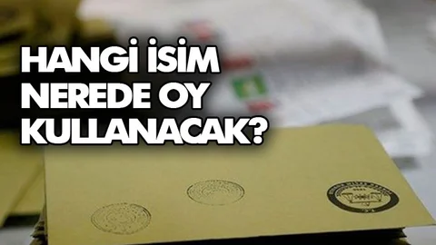 Mersin'de Kim Nerede Oy Kullanacak?