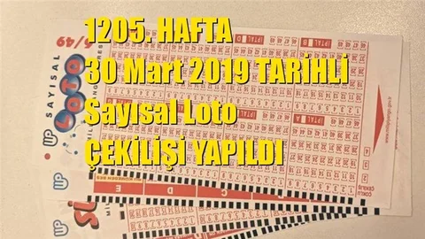 Sayısal Loto Sonuçları 30 Mart 2019 Tarihli Çıkan Sayılar: 22 - 27 - 36 - 38 - 40 - 42