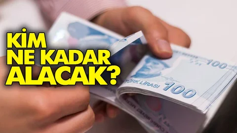 İşte Rakamlar Kim Ne Kadar Alacak!