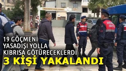 19 Suriyeliyi Kıbrıs'a Götüreceklerdi