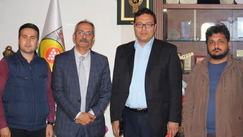 Başkan Dr. Bozdoğan'a Gazetecilerden Ziyaret