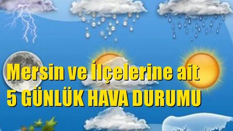 Tüm İlçeler Dahil 5 Günlük Hava Tahminleri