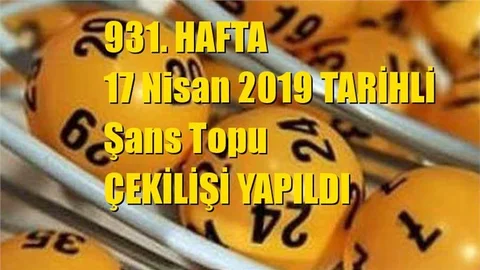 Şans Topu Sonuçları 17 Nisan 2019 Tarihli Kazandıran Sayılar