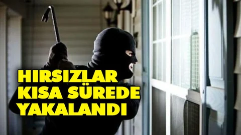 Hırsızlar Polis Tarafından Kısa Sürede Yakalandı