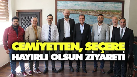 Tarsus Gazeteciler Cemiyetinden Başkan Seçer'e Hayırlı Olsun Ziyareti