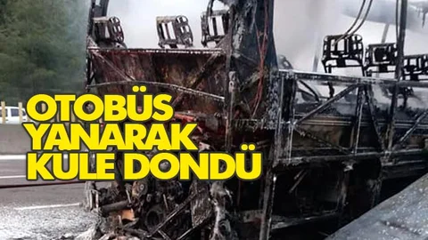 Yolcu Otobüsü Küle Döndü