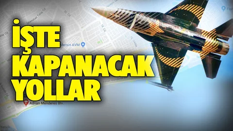 İşte Salı Günü Mersin'de Kapanacak Yollar