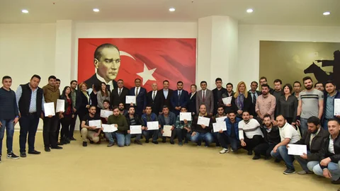TAMEB Projesinde Eğitim Alan Kursiyerlere Sertifikaları Verildi