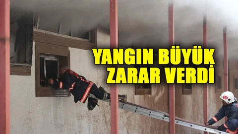 Tesiste Çıkan Yangın Büyük Zarara Yol Açtı