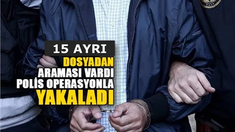 Polis, Hakkında Kesinleşmiş Ceza Bulunan ve 15 Ayrı Dosyadan Aranan Şahısı Yakaladı