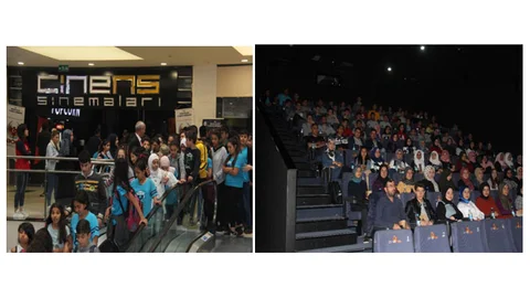 Mersin Tem Şubeden, 480 Çocuğa Sinema Etkinliği