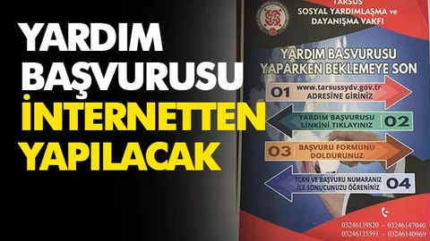 Yardım Başvurusu İnternetten Yapılacak