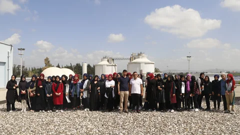 Tarsuslu Öğrenciler Karaduvar Atıksu Arıtma Tesisini Gezdiler