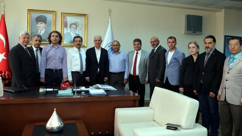 Mersin Gazeteciler Cemiyeti’nden Başkan Mustafa Gültak’a Ziyaret