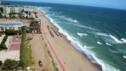 Soli Pompei Sahilleri Yaza Hazırlanıyor