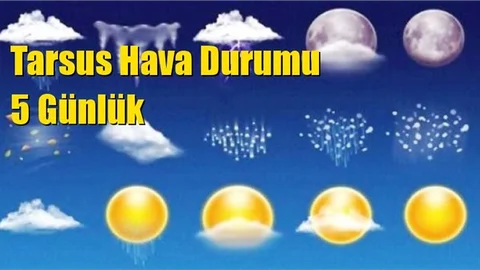 Tarsus Hava Durumu 5 Günlük