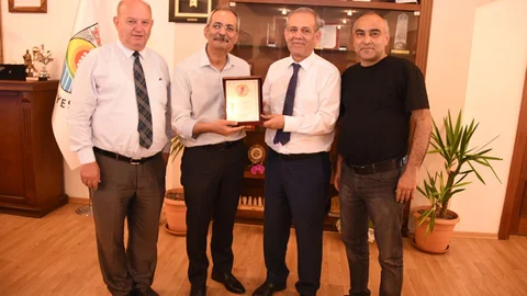 Türkiye Gazeteciler Federasyonu Genel Başkanı Yılmaz Karaca’dan Başkan Bozdoğan’a Ziyaret