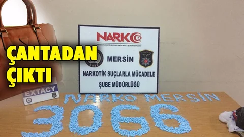 Yatak Odasındaki Kadın Çantasından Binlerce Extacy Hap Çıktı