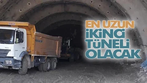 Tamamlandığında Türkiye’nin En Uzun İkinci Tüneli Olacak