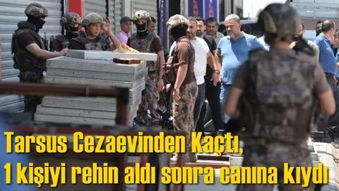 Cezaevinden Firar Etti, 1 Kişiyi Rehin Aldı, İntihar Etti