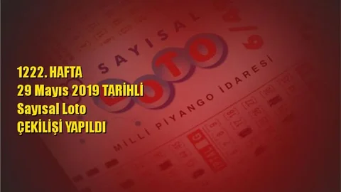 Sayısal Loto Sonuçları 29 Mayıs 2019 Tarihli Çıkan Sayılar: 04 - 08 - 13 - 19 - 27 - 41
