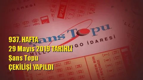 Şans Topu Sonuçları 29 Mayıs 2019 Tarihli Kazandıran Sayılar