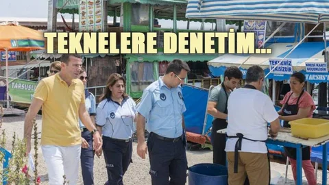 Mersin’de Teknelere Denetim!