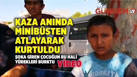 Tren Kazasında Minibüsten Atlayarak Kurtuldu!
