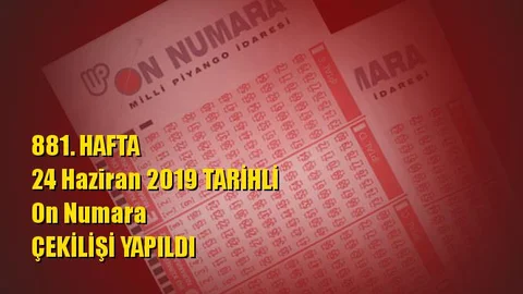 On Numara Sonuçları 24 Haziran 2019 Tarihli Kazandıran Sayılar