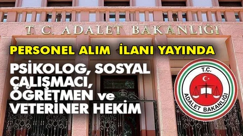 Psikolog, Sosyal Çalışmacı, Öğretmen ve Veteriner Alımı